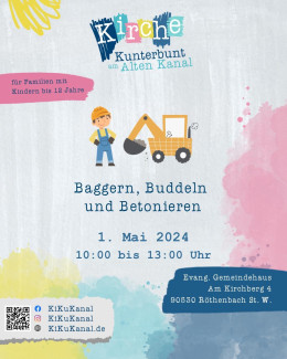 Plakat Kirche Kunterbunt 1.5.24